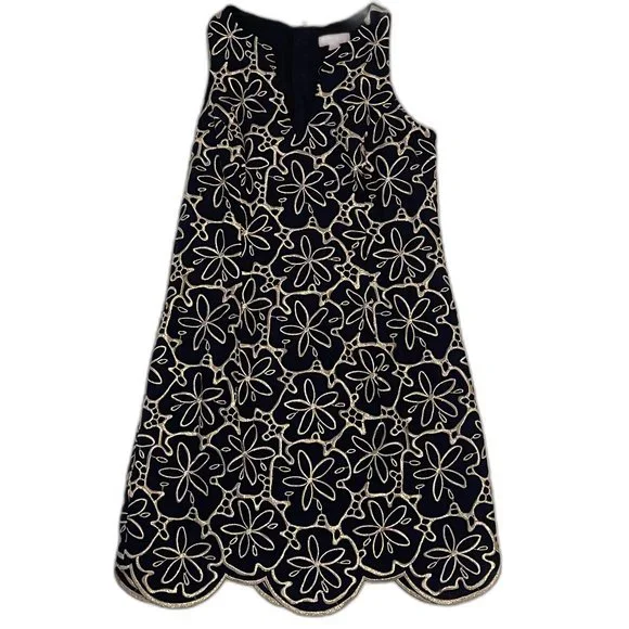 Lilly Pulitzer Augusta Shift Dress Navy Metallic NWT Size 6 - Picture 3 of 9